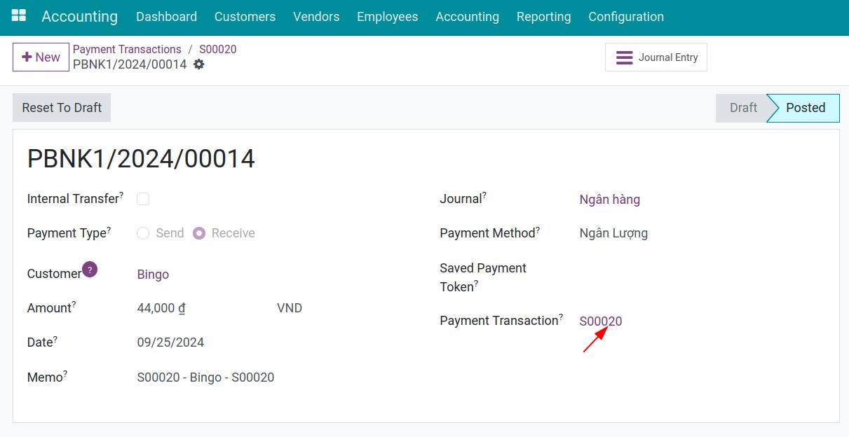 Transaction information