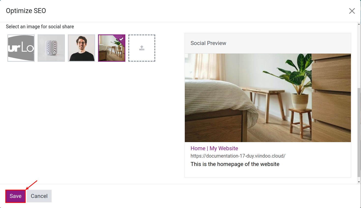 social share preview