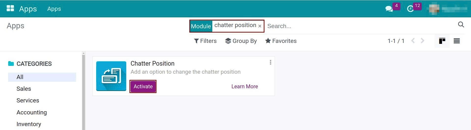 Sided Chatter View in Viindoo 1