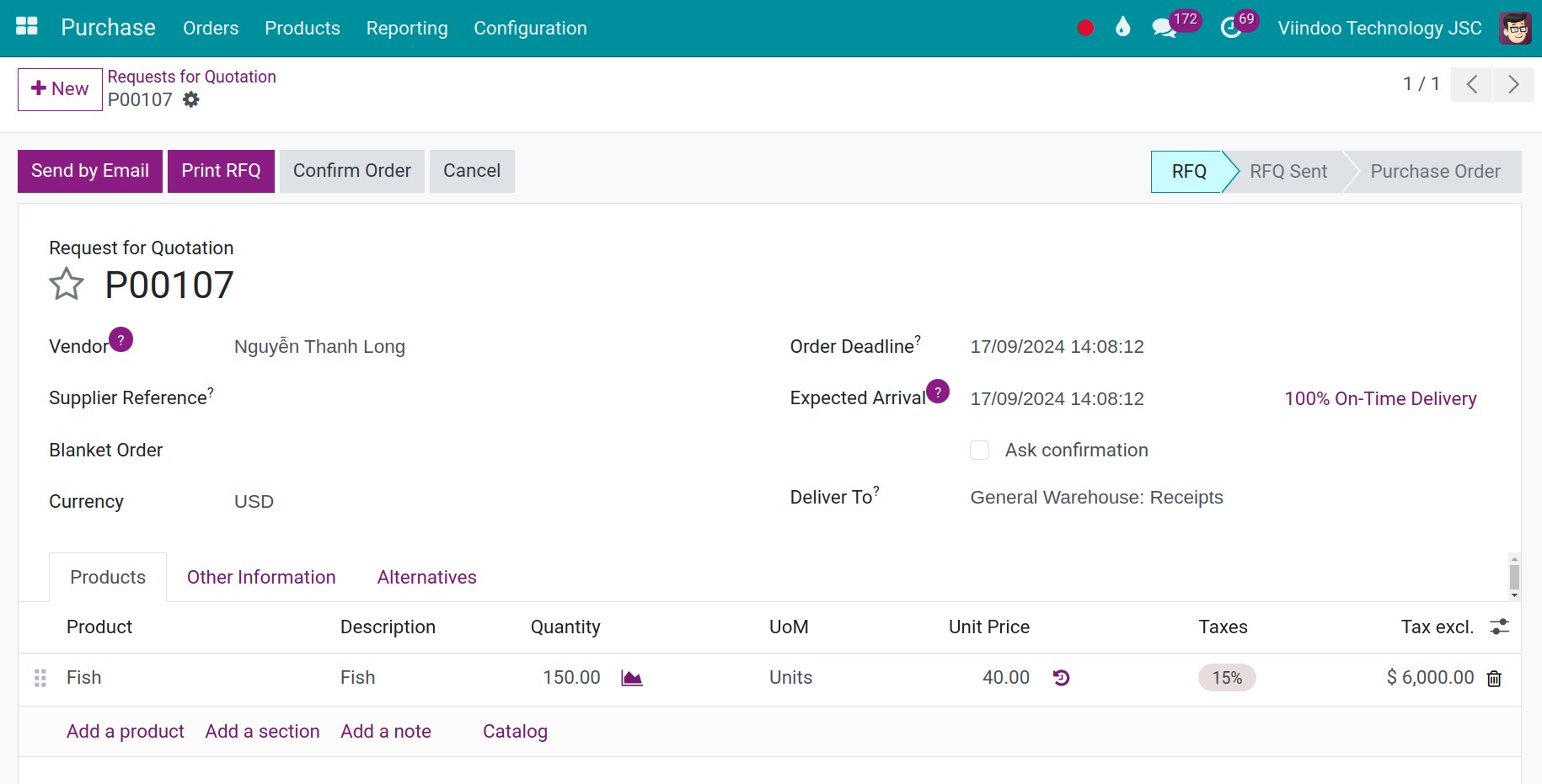 Purchase order