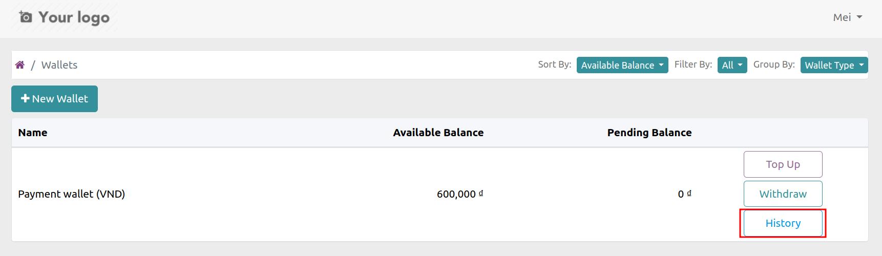 Viindoo e-wallet