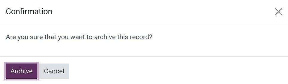 Agree to archive the linked contact