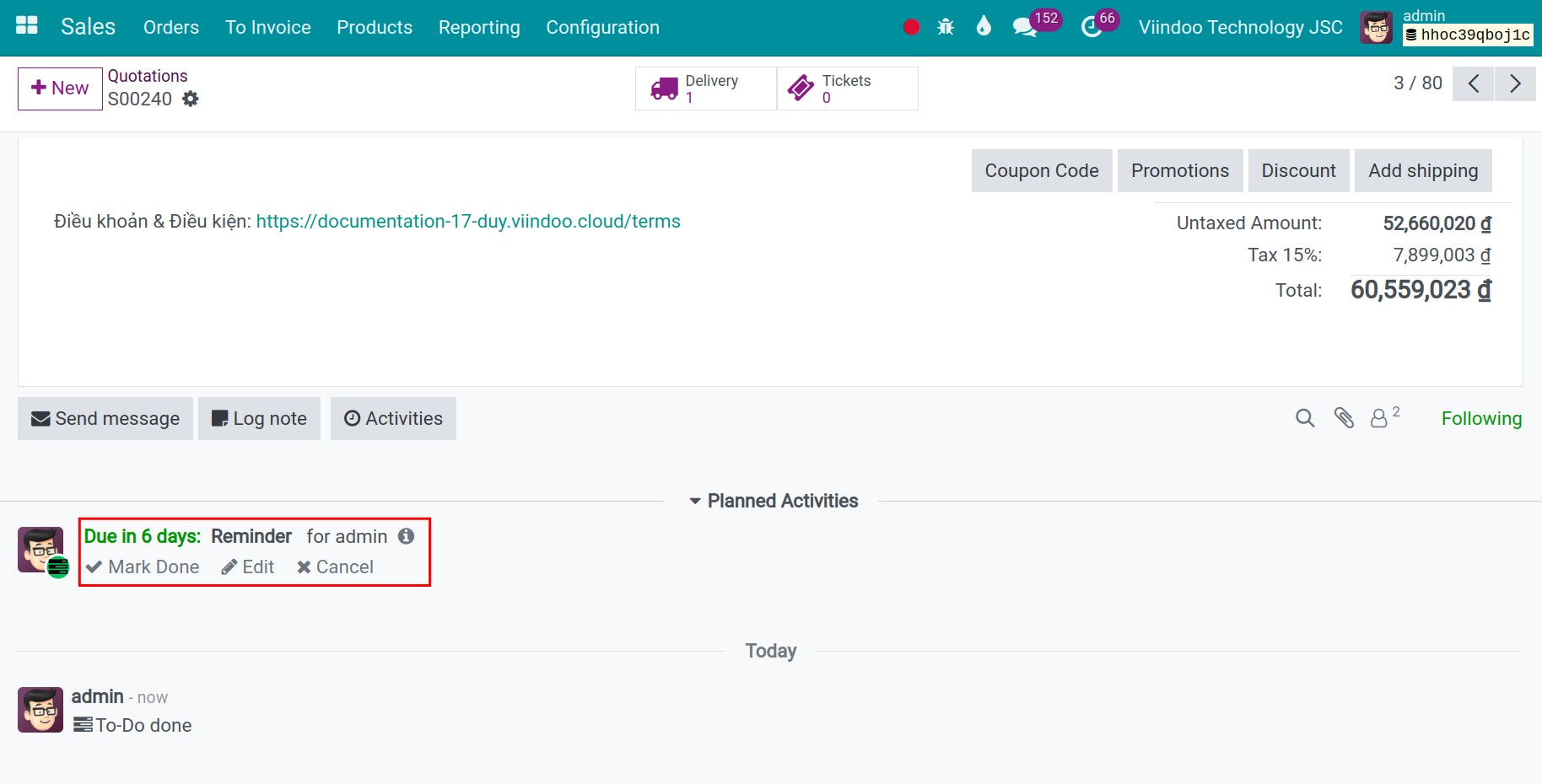 the next activity is automatically generated