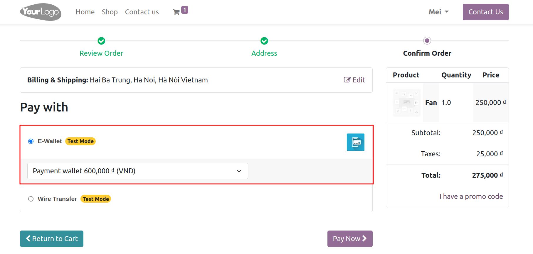 Viindoo e-wallet