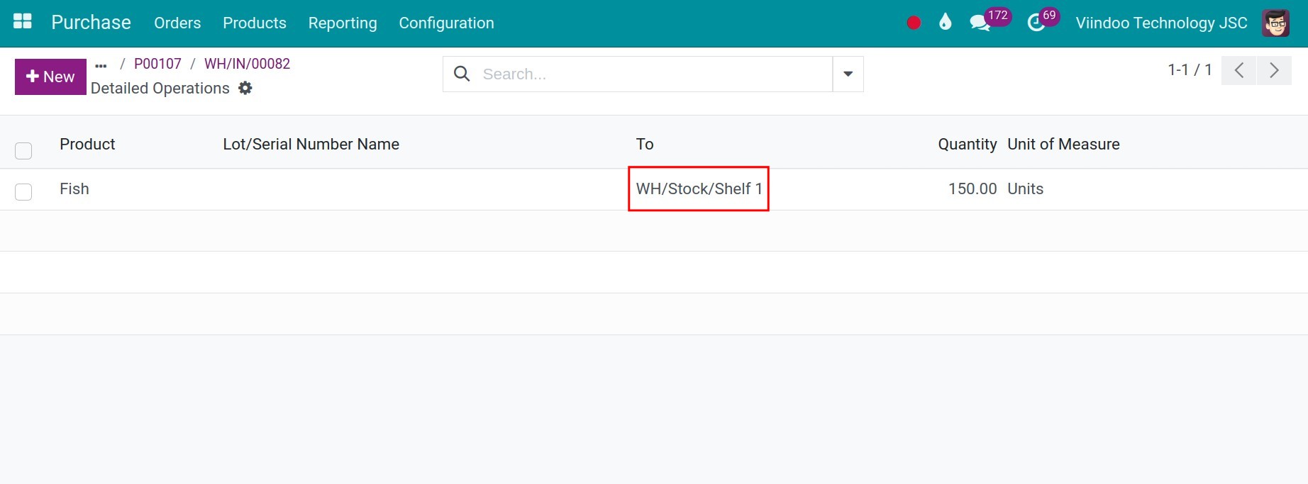 Check the suggested location