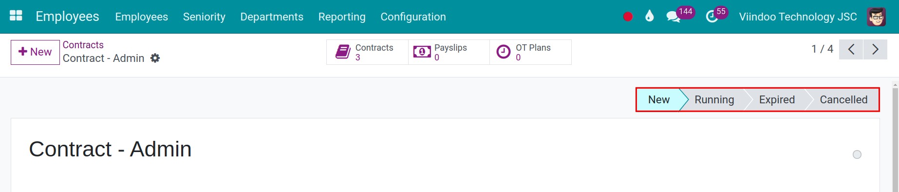 Start a contract