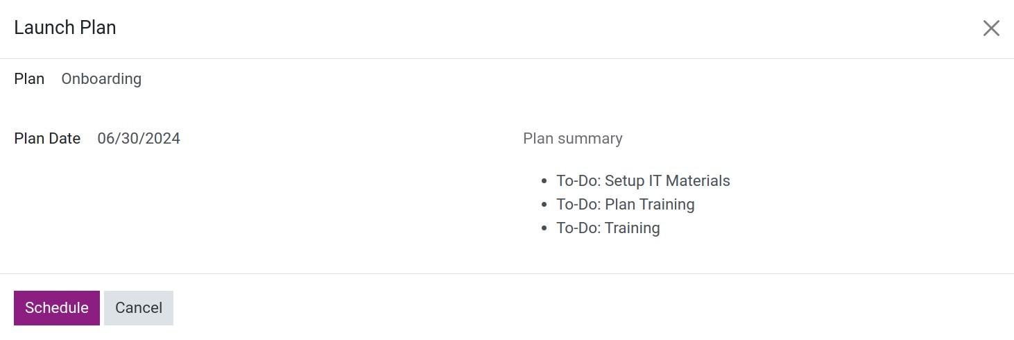 Officially launch plan Employee Planning Viindoo