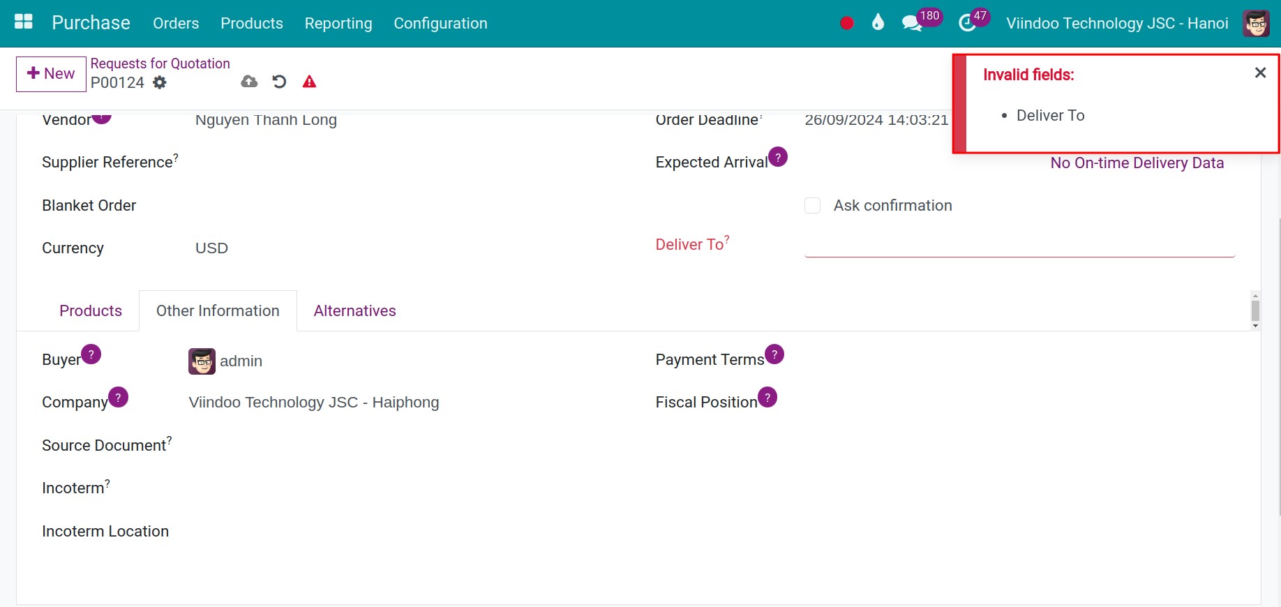 display a notification from purchase application