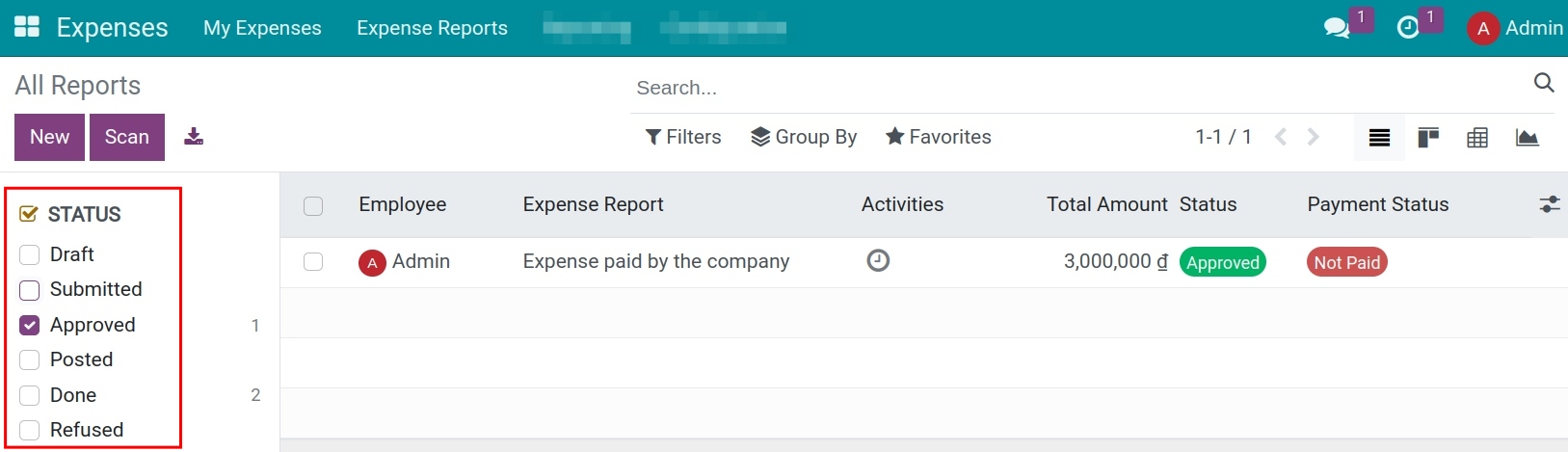 Access the reports to post