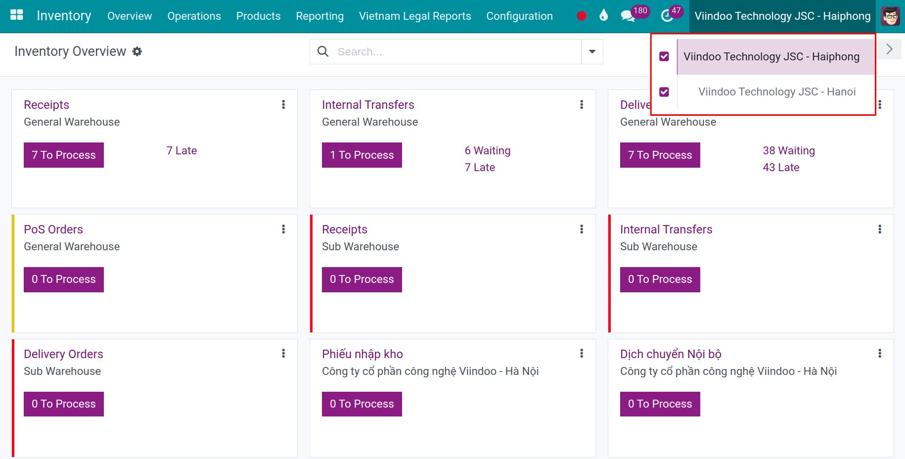 access all documents related to inventory