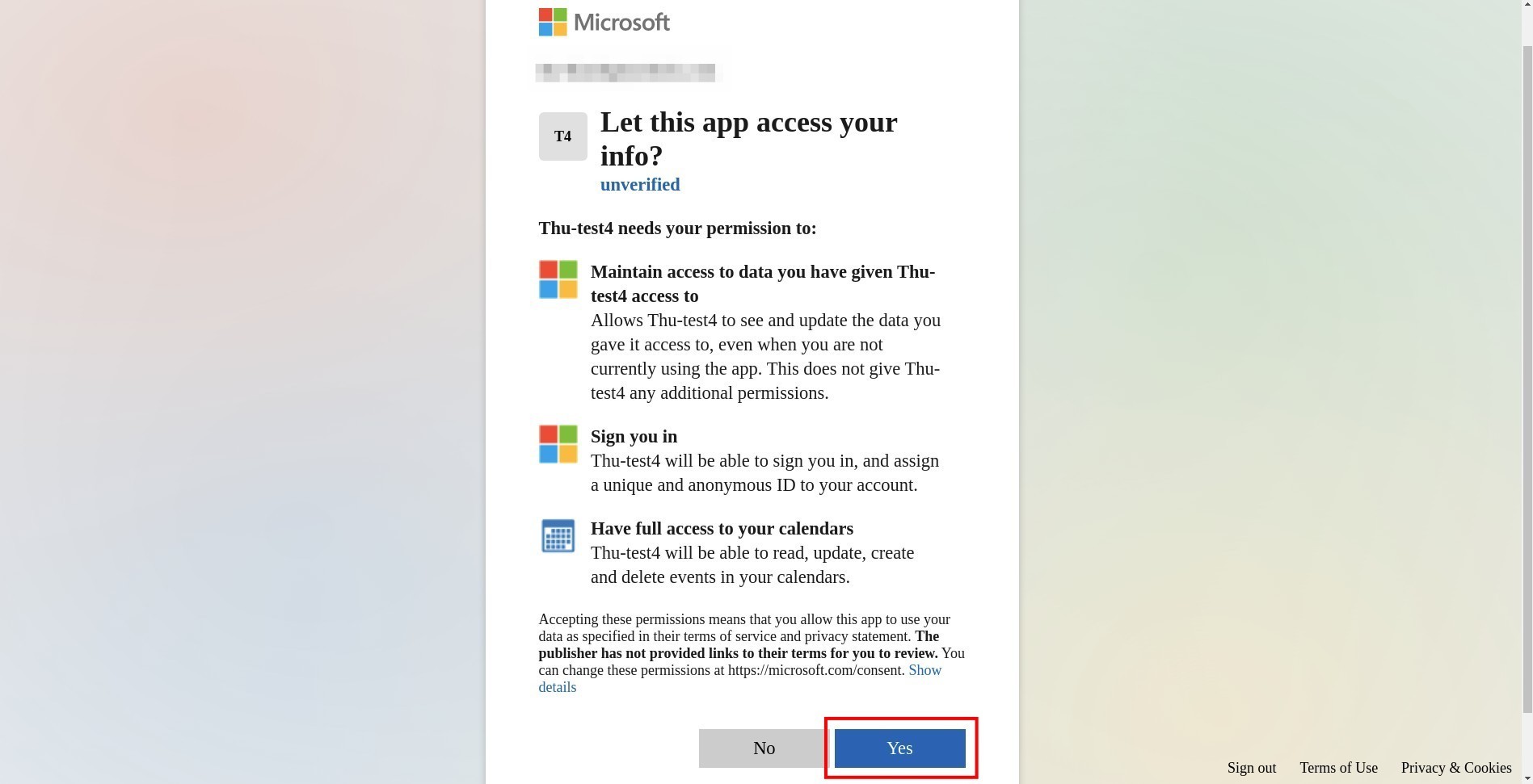 agree to access