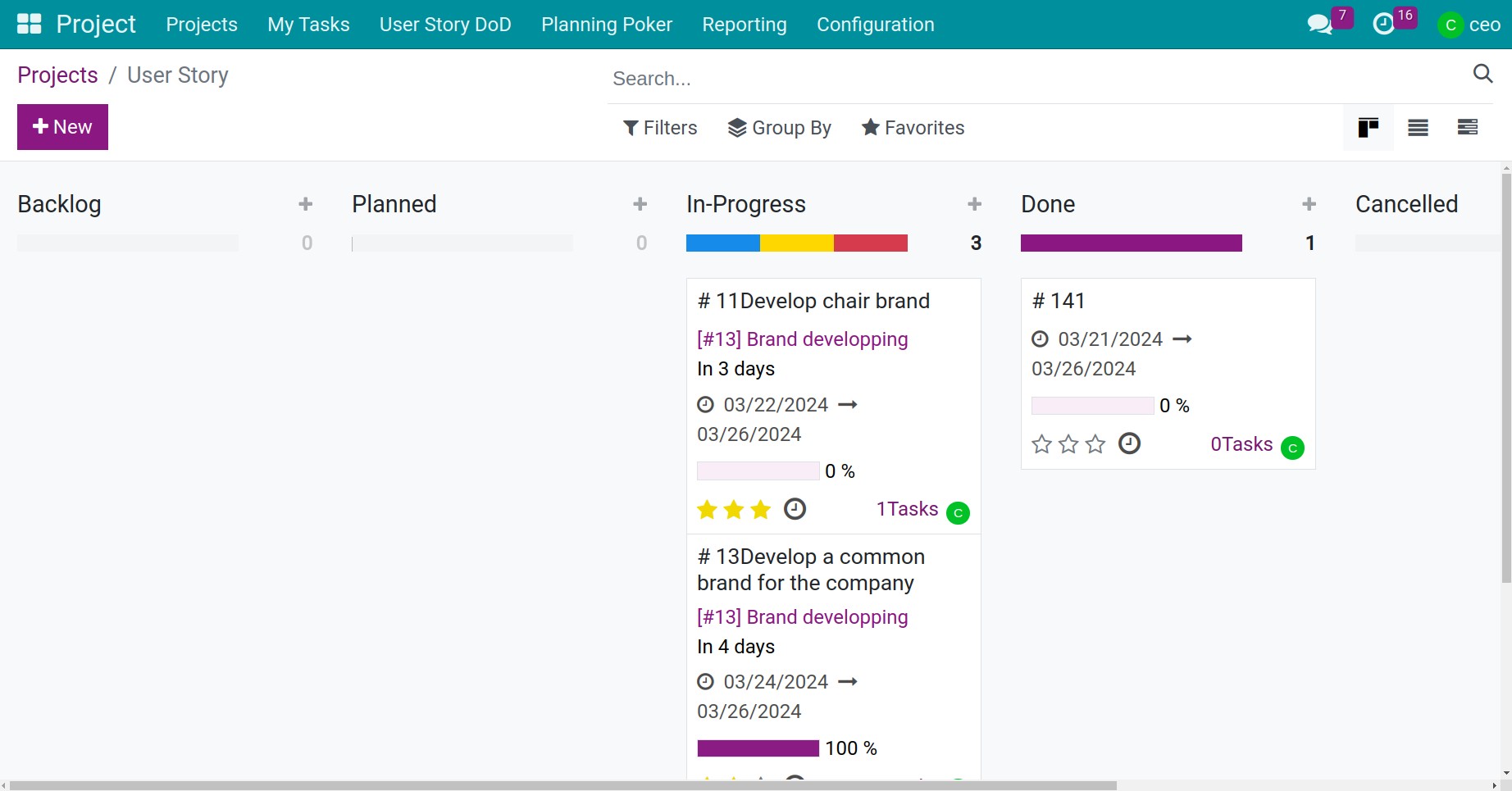 check user story status