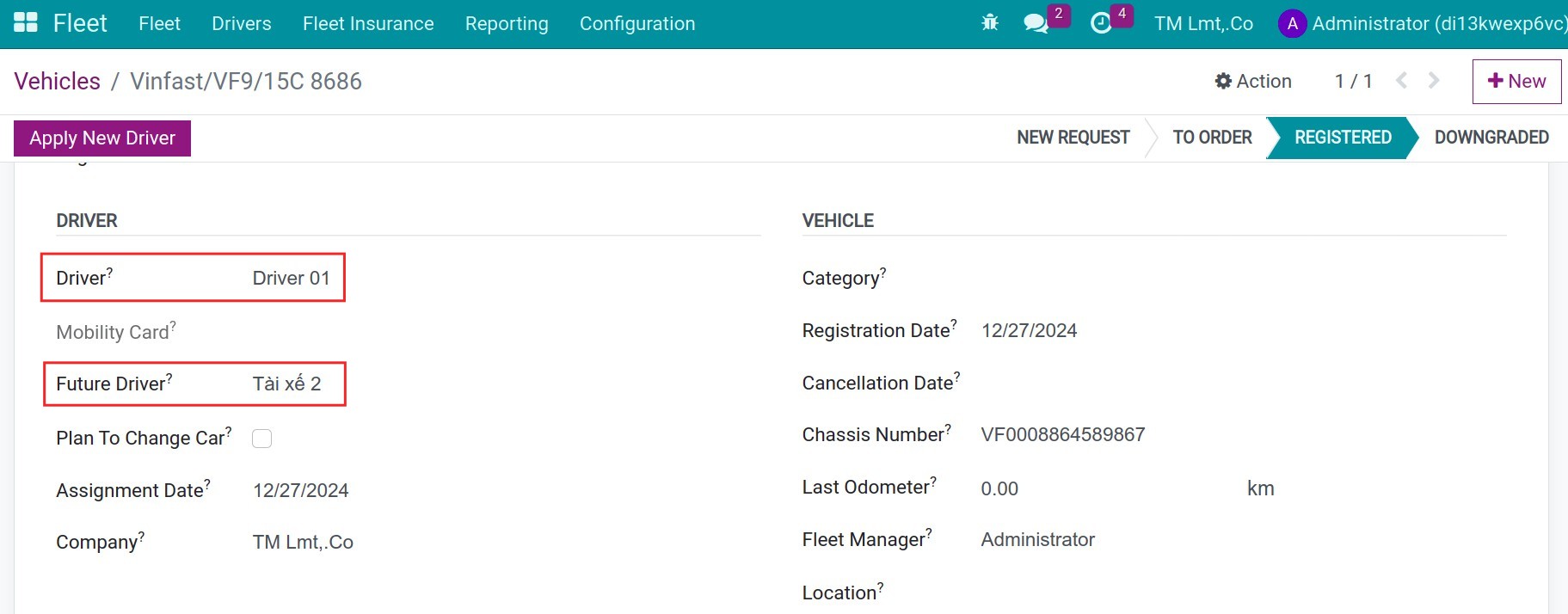 driver assignment