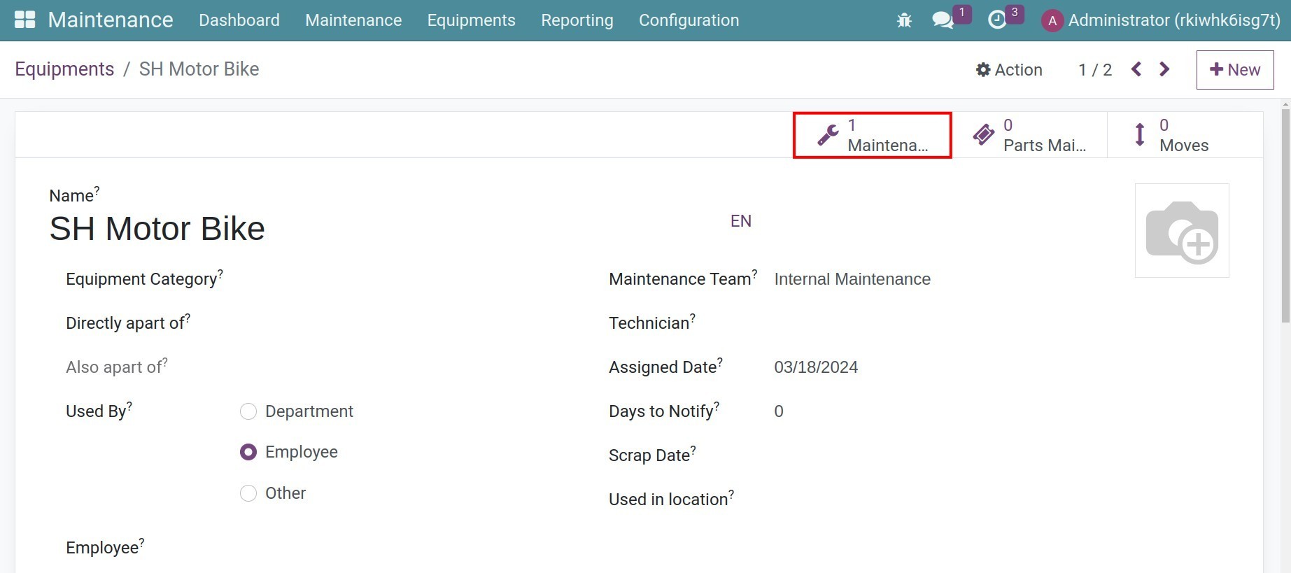 Assign maintenance team