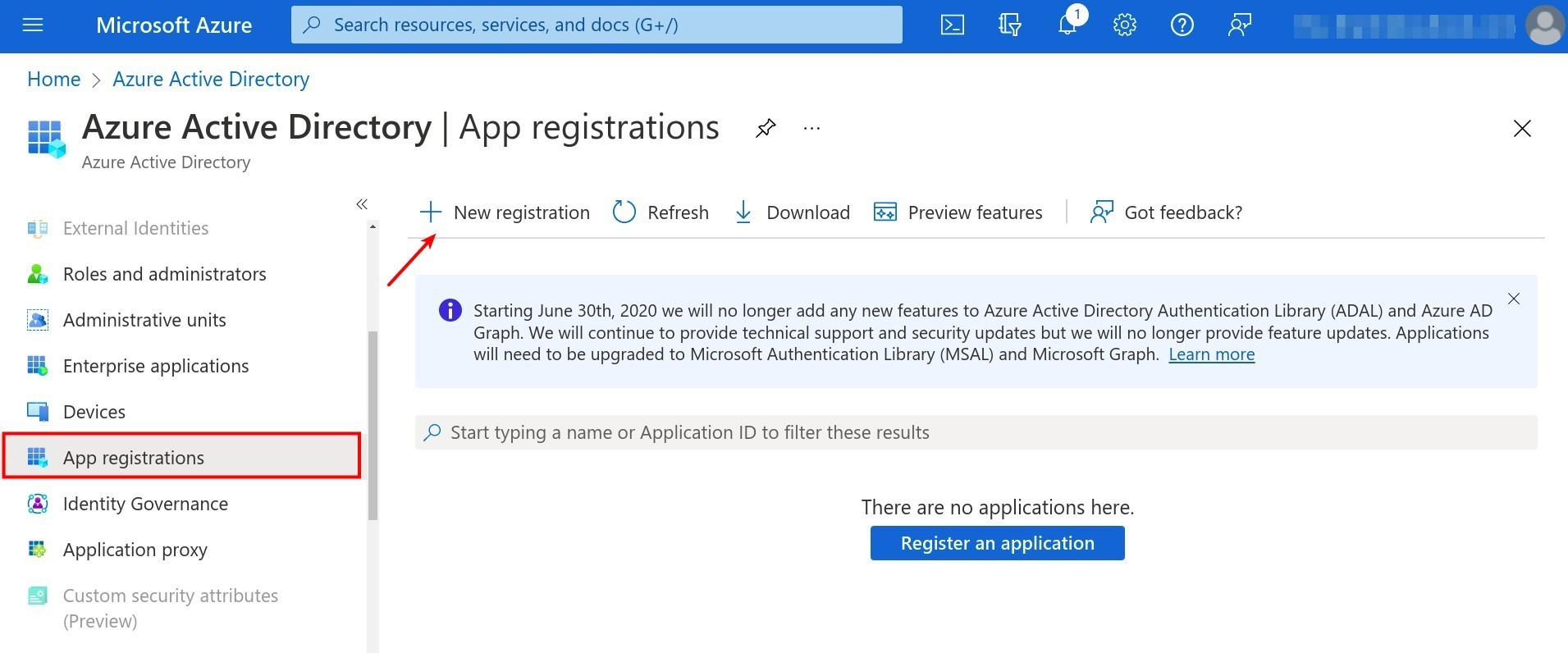 New registration