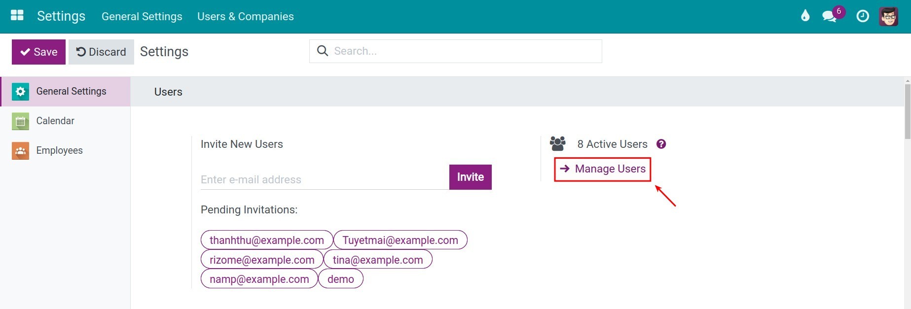 Viindoo User Management
