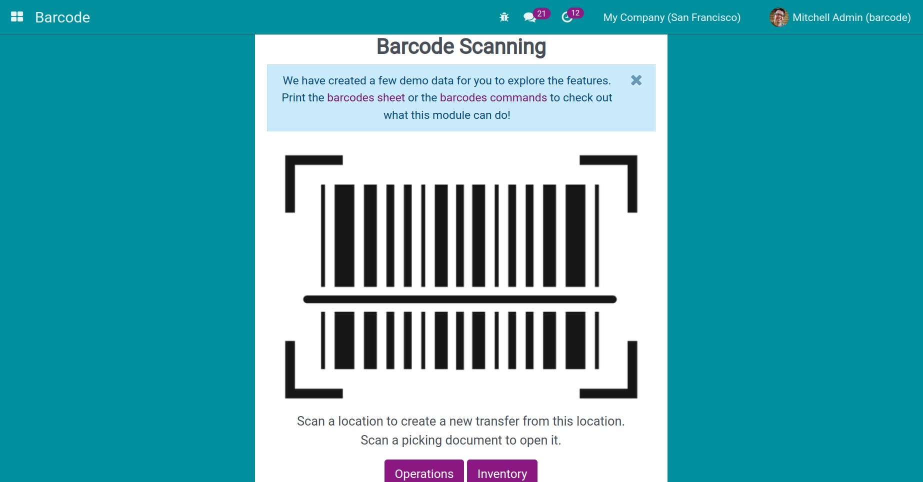 barcode scanner interface
