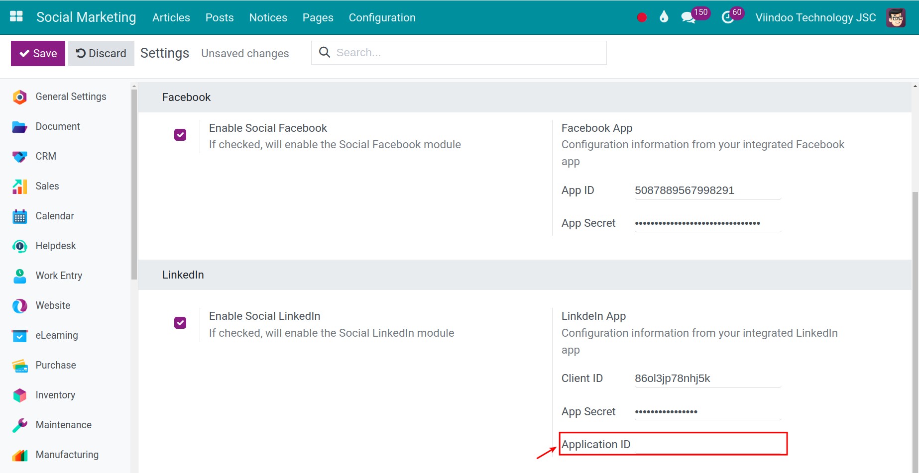 Information in Linkedin