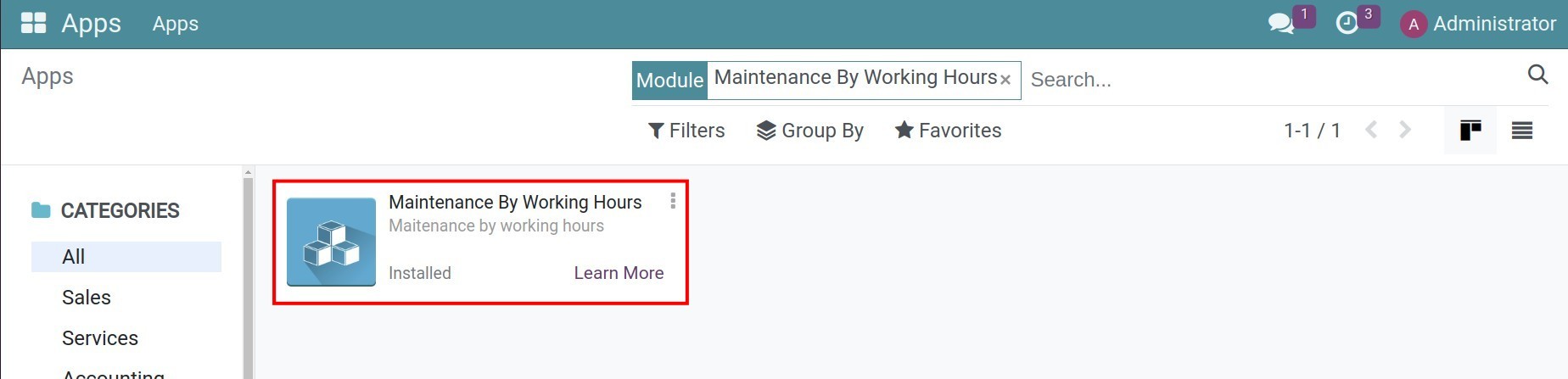Activate Maintenance By Working Hours