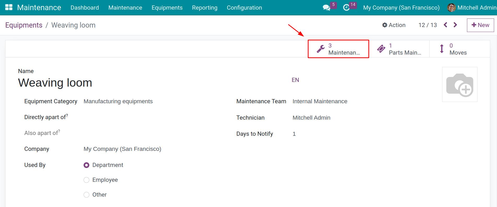 Auto-create maintenance request based on milestone