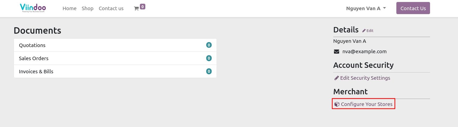 Configure a store in Viindoo Marketplace