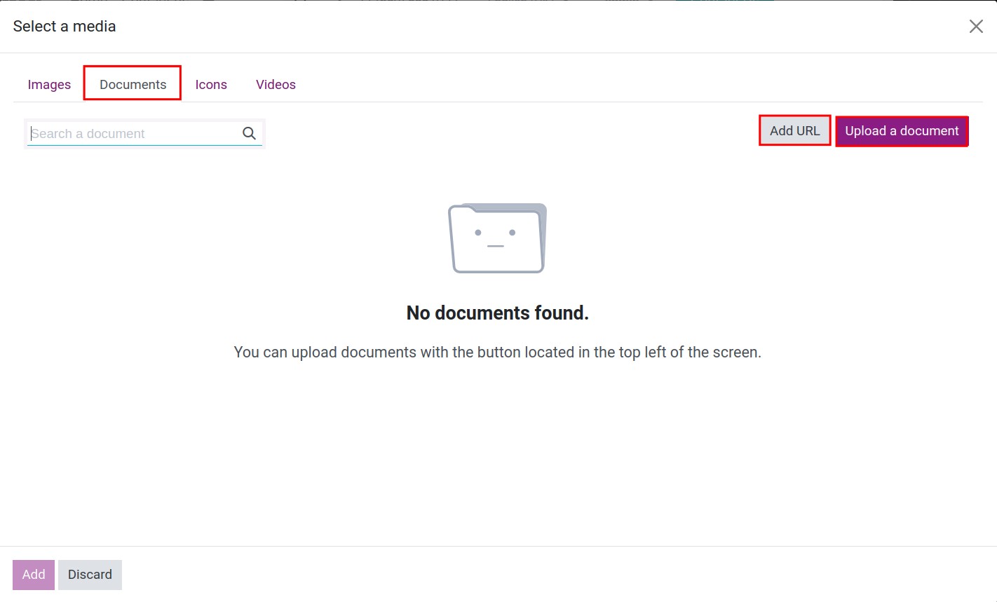 Add documents to pages