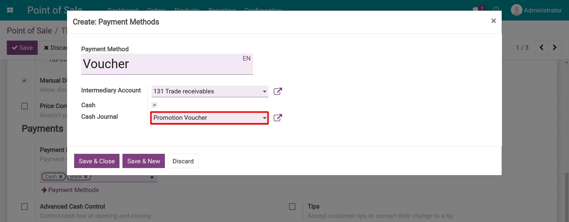 Create new payment methods