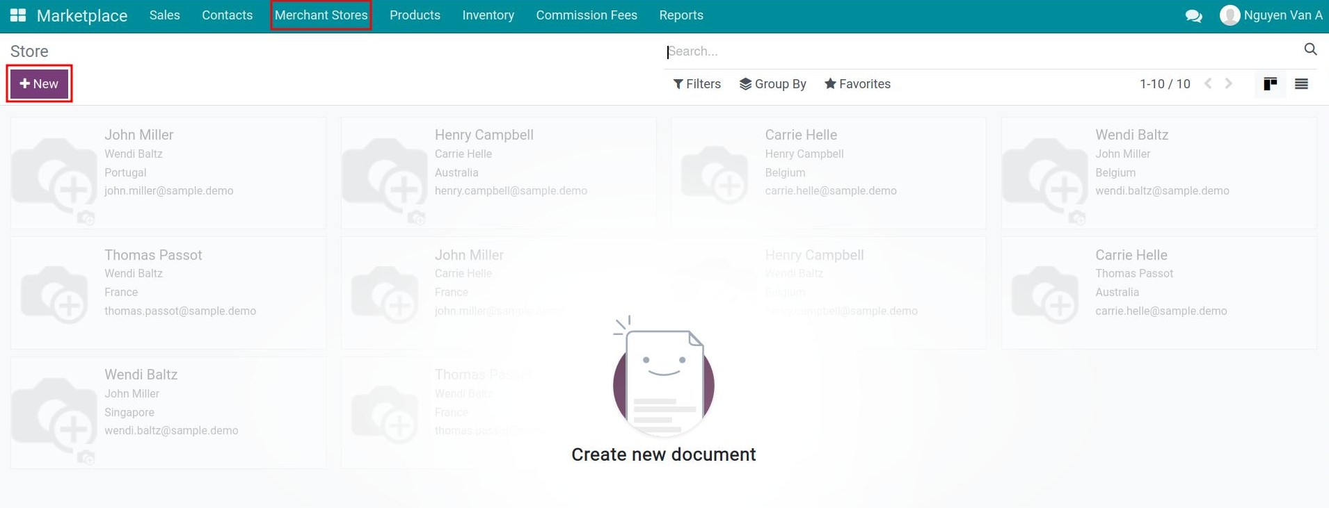 Store on marketplace in Viindoo Marketplace