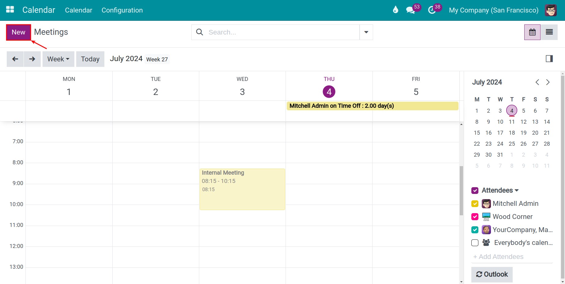 Add a meeting