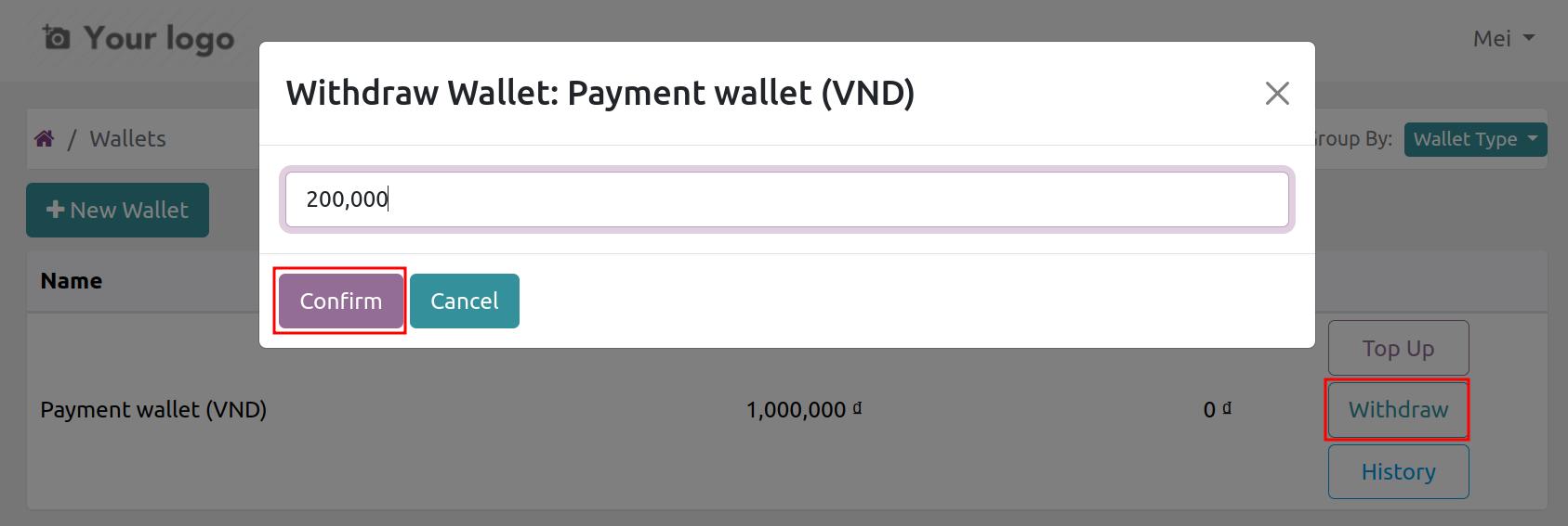 Viindoo e-wallet