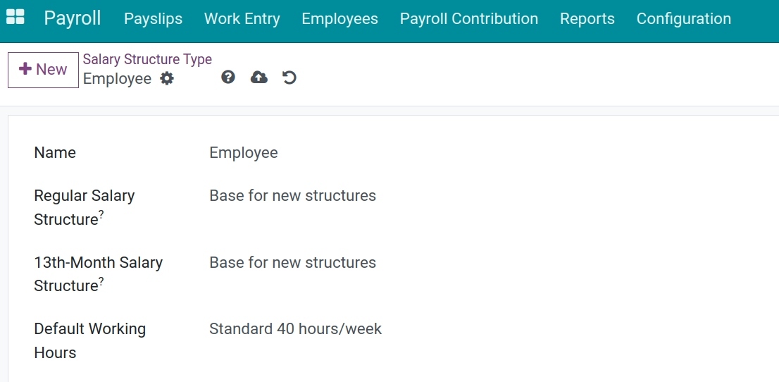 Salary structures type