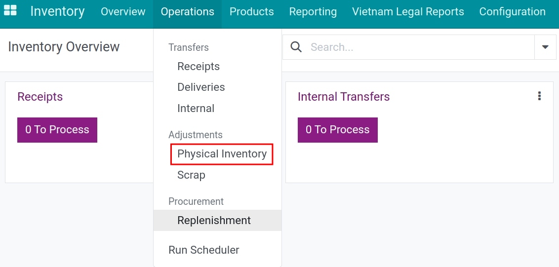 Viindoo Inventory Adjustment