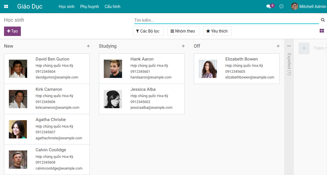 Kanban view