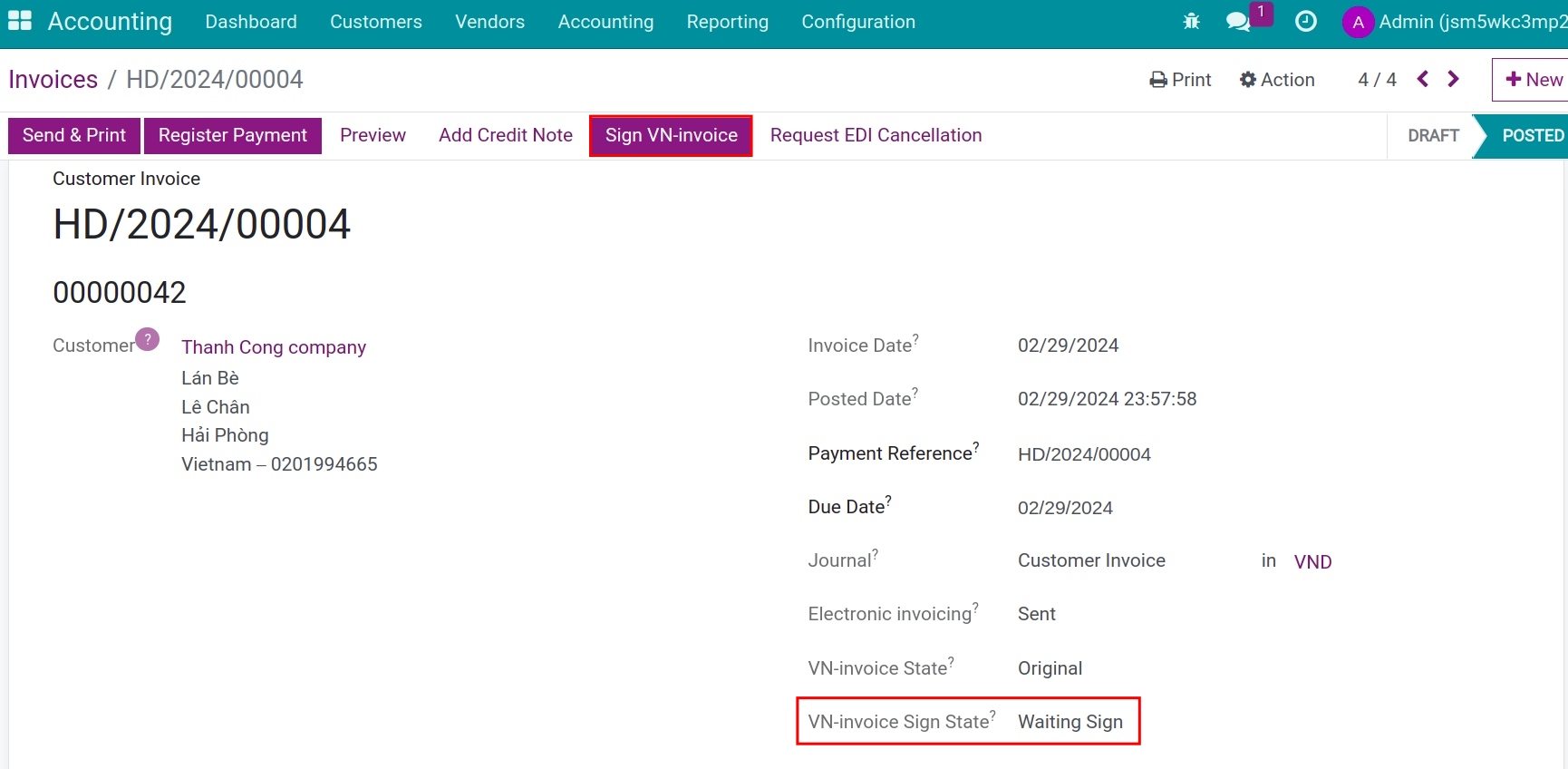 Sign VN-Invoice