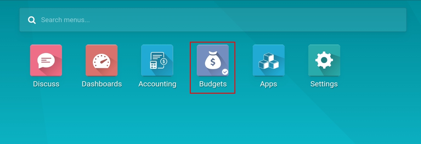 Budgets app Viindoo