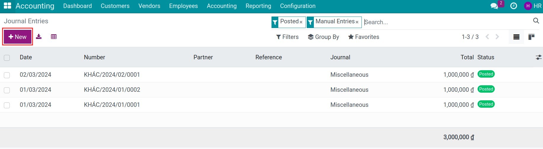 Proactive journal entries in Viindoo