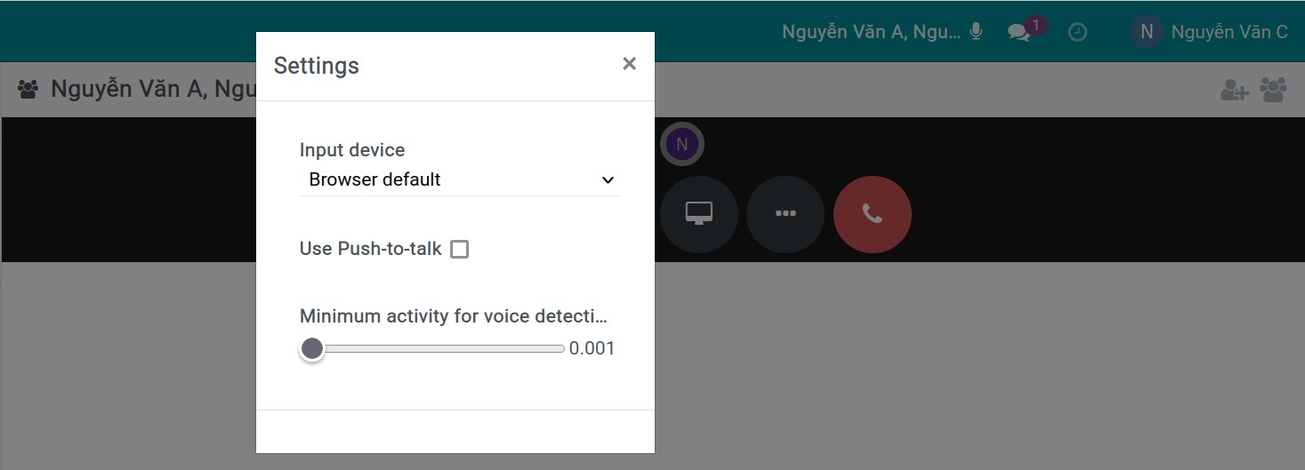Advance settings for online meetings