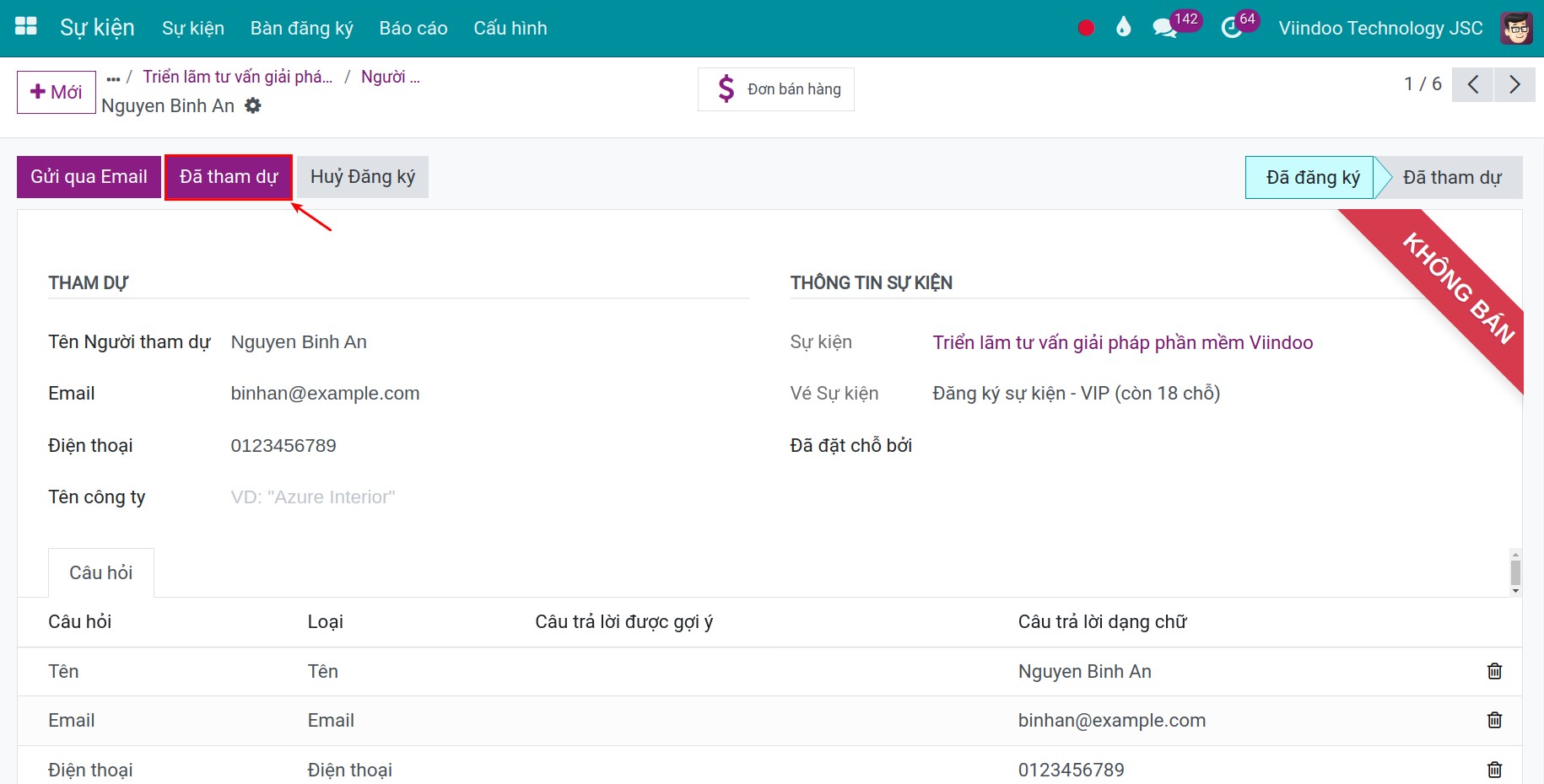 Đã có mặt tại sự kiện