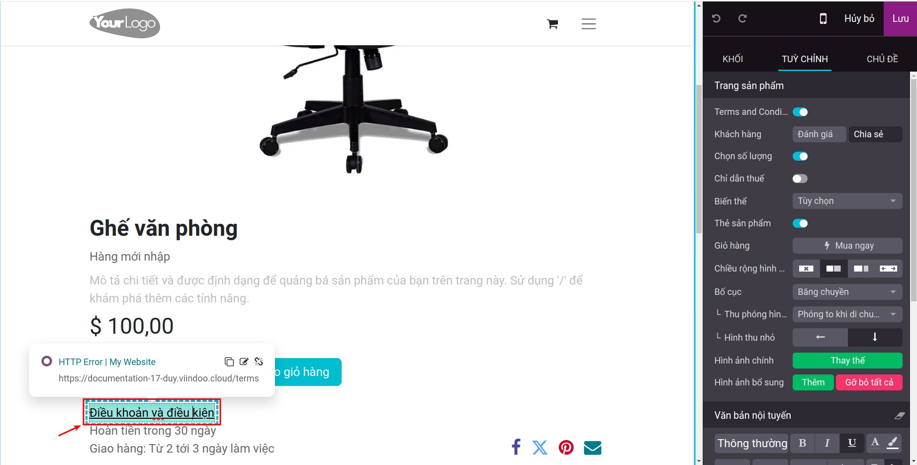 Điều kiện và điều khoản