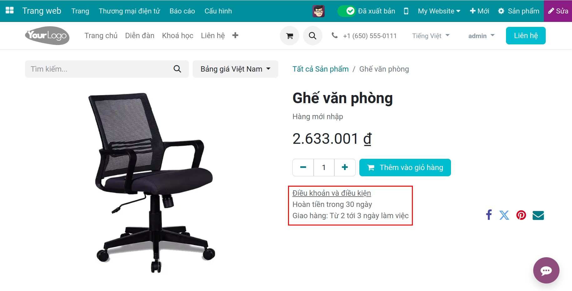 Điều kiện và điều khoản