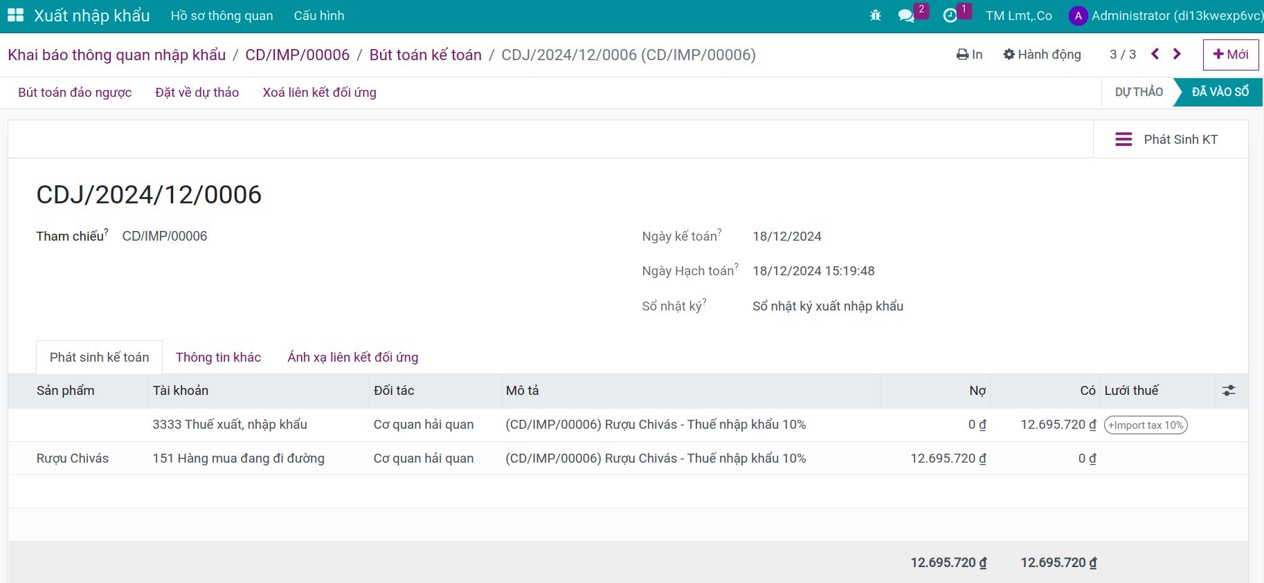 thuế nhập khẩu