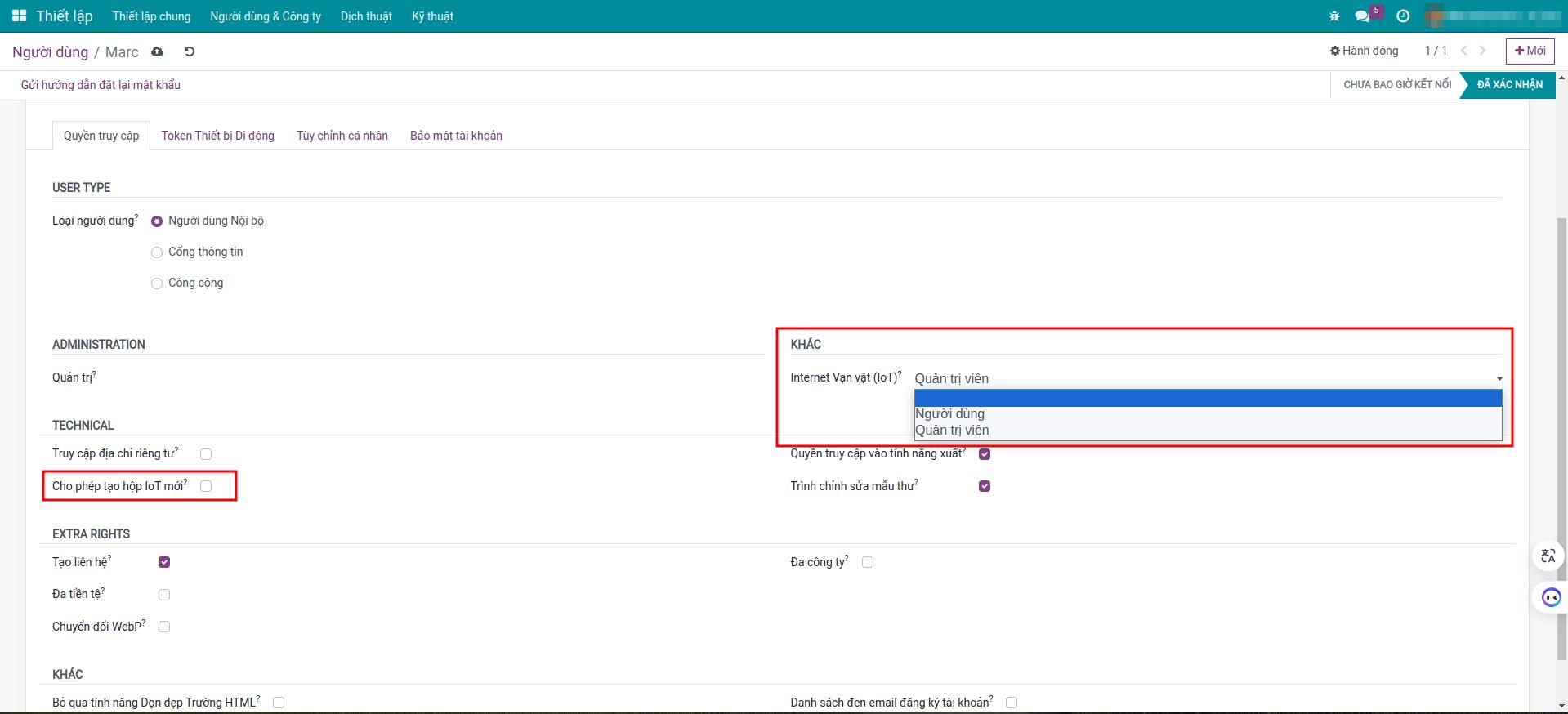 Tìm tài khoản người dùng