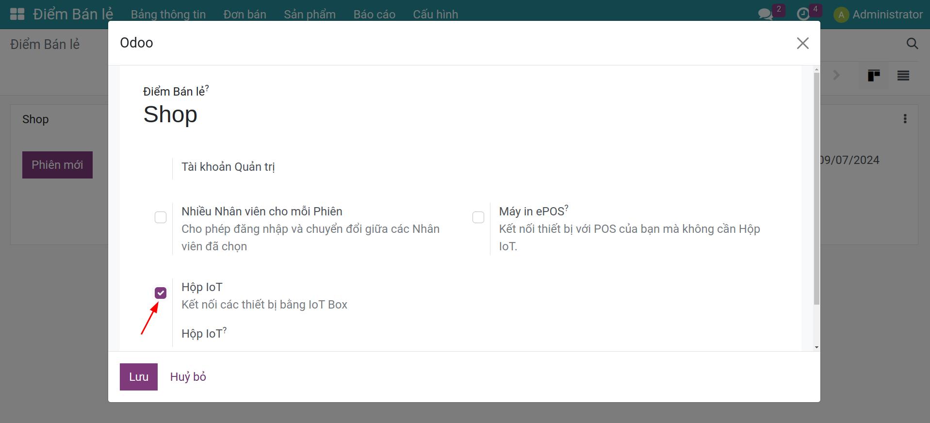Lựa chọn Hộp IoT