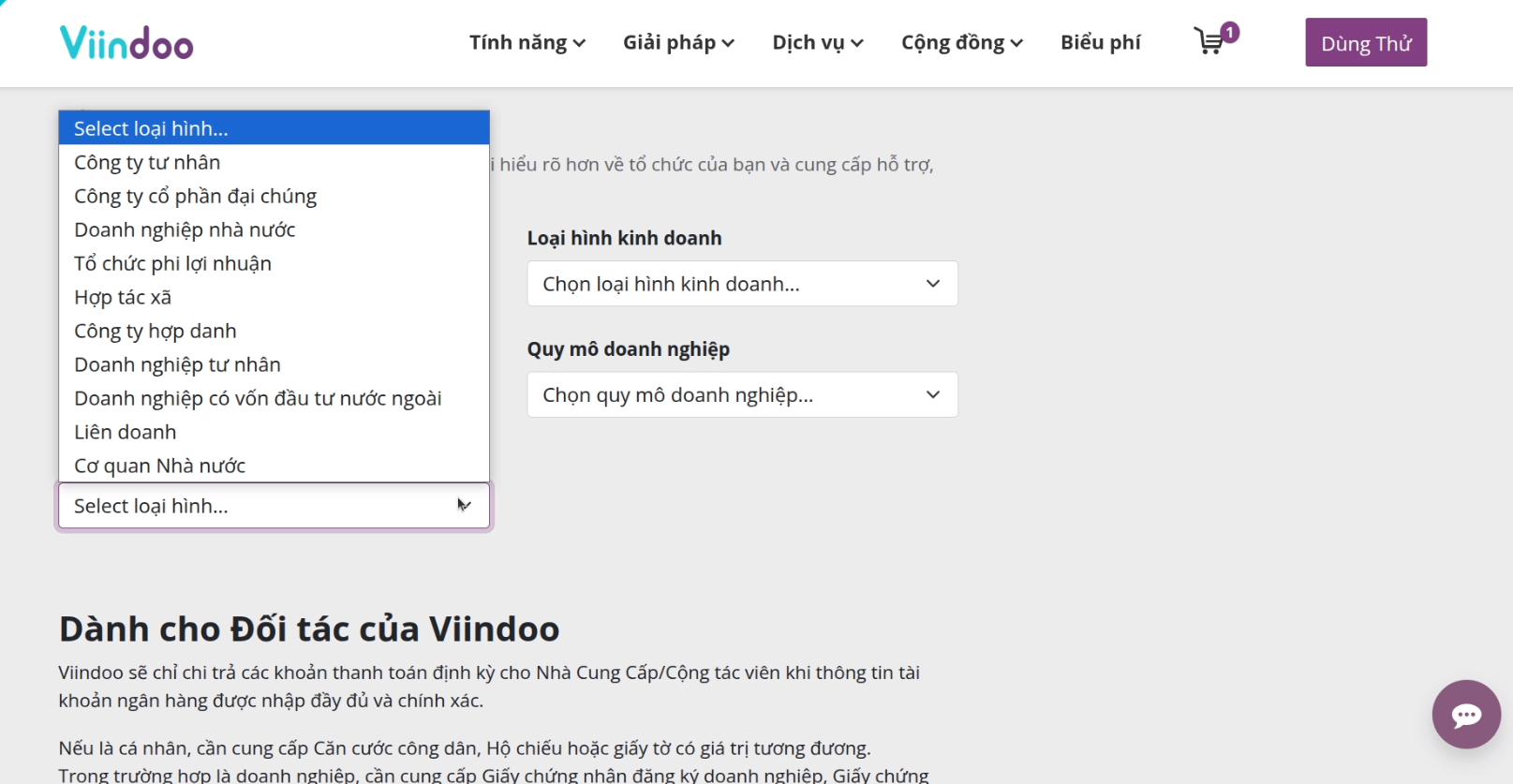 Loại hình sở hữu - Viindoo Portal