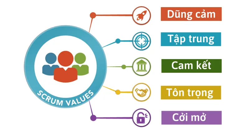 Các giá trị quan trọng của Scrum là gì