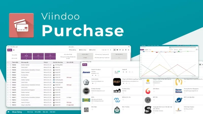 Phần mềm quản lý mua hàng Viindoo Purchase