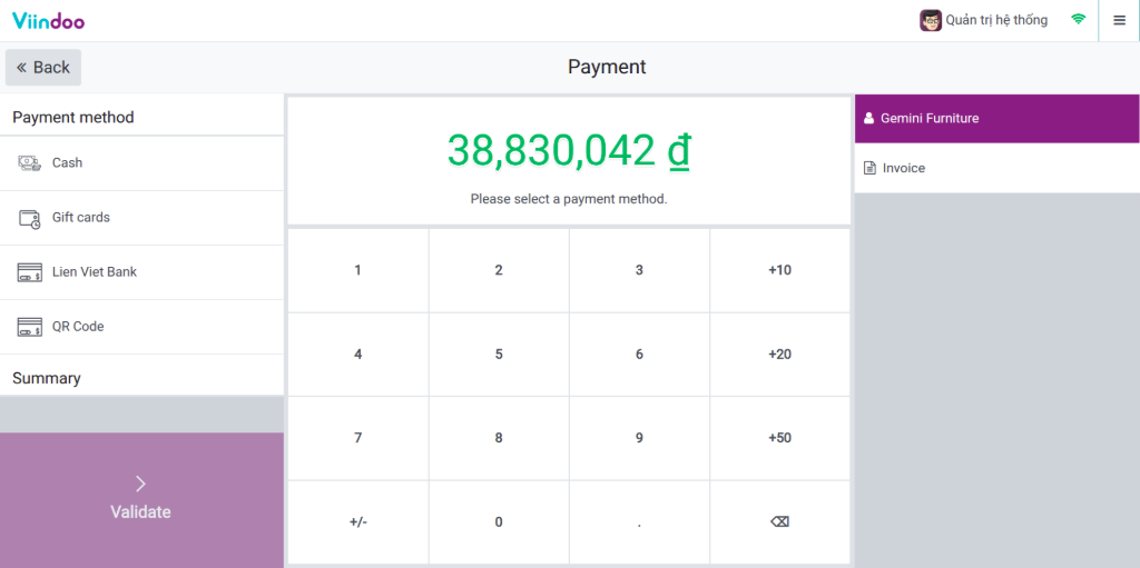 Viindoo POS - Integrated payments Viindoo POS - Integrated payments