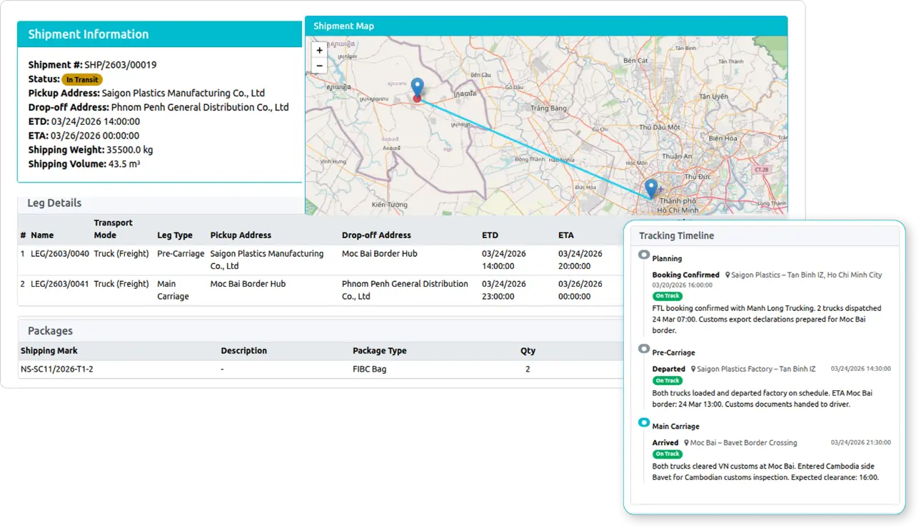 Viindoo Freight Forwarding ERP Software
