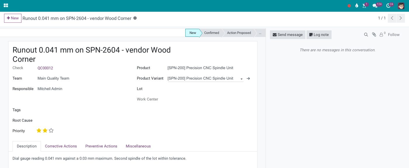 Quality alert with root cause in Viindoo Quality alert with root cause in Viindoo