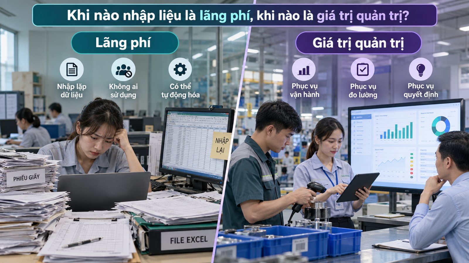 Nhập liệu: lãng phí hay giá trị quản trị Nhập liệu: lãng phí hay giá trị quản trị
